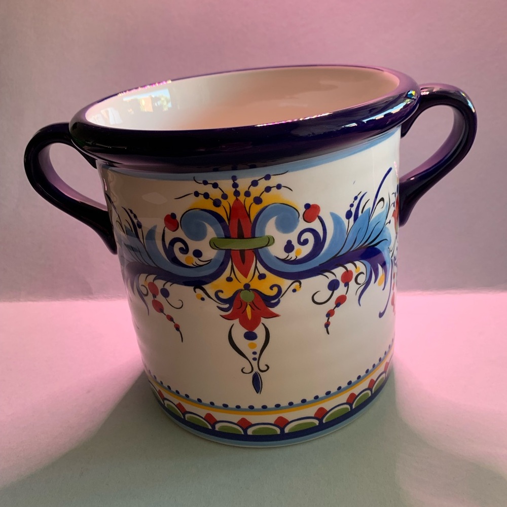 Ceramic utensil container/ ice bucket